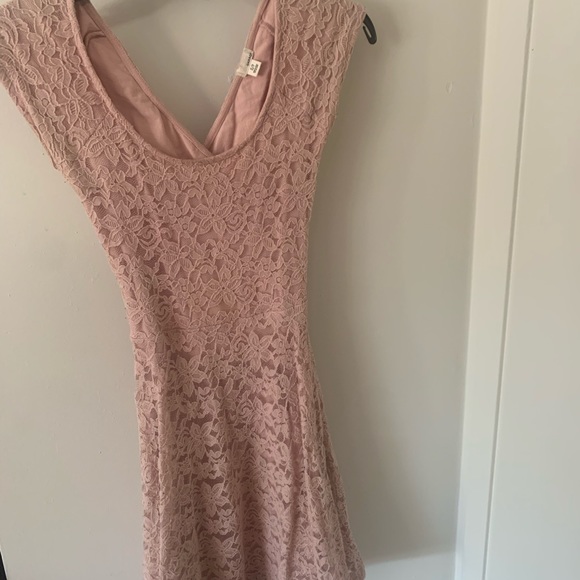 Lace Pink Dress - Picture 1 of 2